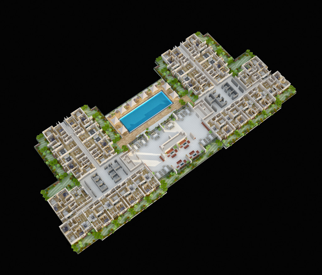 Phối cảnh 3d tầng 5