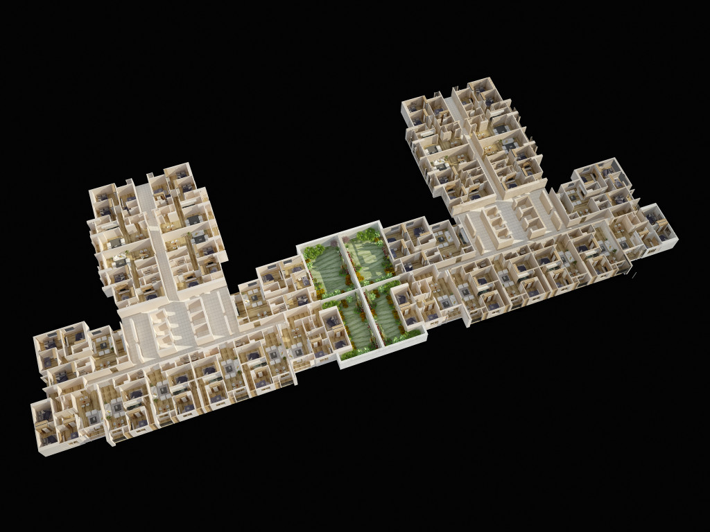 Phối cảnh 3d tầng 26