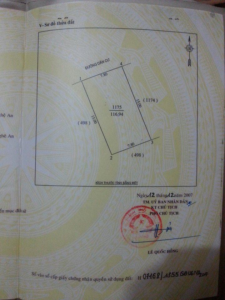 ban dat o dep vuong van tp vinh gia 640 trieu78x15mduong 7m ban dat o dep vuong van tp vinh gia 640 trieu78x15mduong 7m