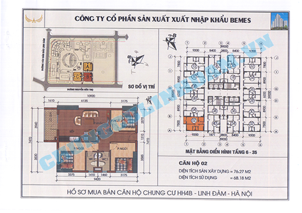 ban can 3 phong ngu dien tich 76m2 chung cu hh4b linh dam o ngay ban can 3 phong ngu dien tich 76m2 chung cu hh4b linh dam o ngay