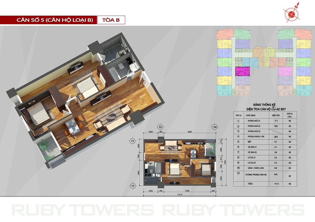 chung cư ruby towers căn số 5 chung cư ruby towers căn số 10