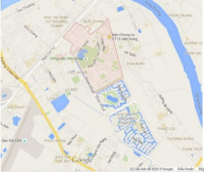 vị trí chung cư valencia long biên