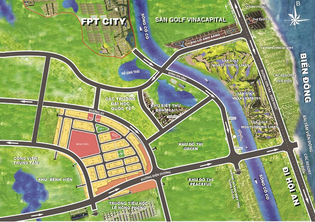 Sentosa City sở hữu vị trí “vàng” khi nằm gần đường bờ biển đẹp nhất cả nước.