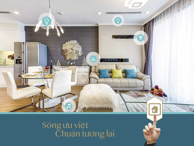 Mỗi căn hộ tại Park Hill PREMIUM đều được trang bị hệ thống smarthome mang lại sự thuận tiện, an toàn và đẳng cấp cho gia chủ