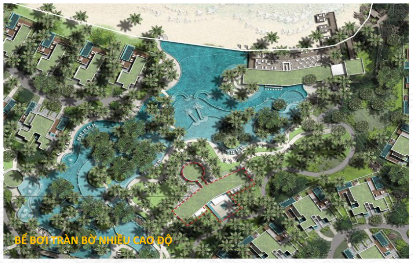 Bể bơi trên biển với nhiều cao độ