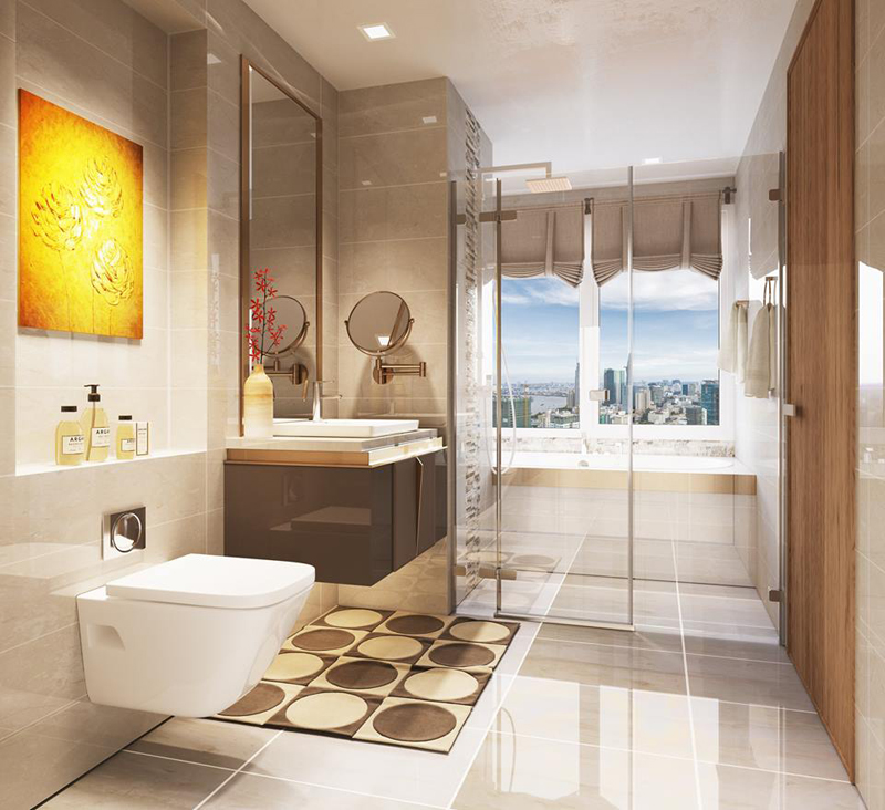 bán căn hộ Aqua 1 Vinhomes Golden River thiết bị vệ sinh cao cấp
