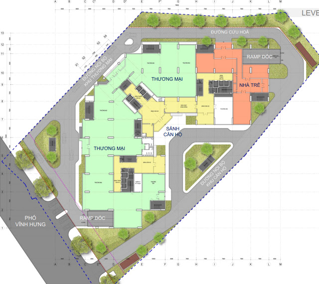 Mặt bằng T&T Riverside 440 Vĩnh Hưng