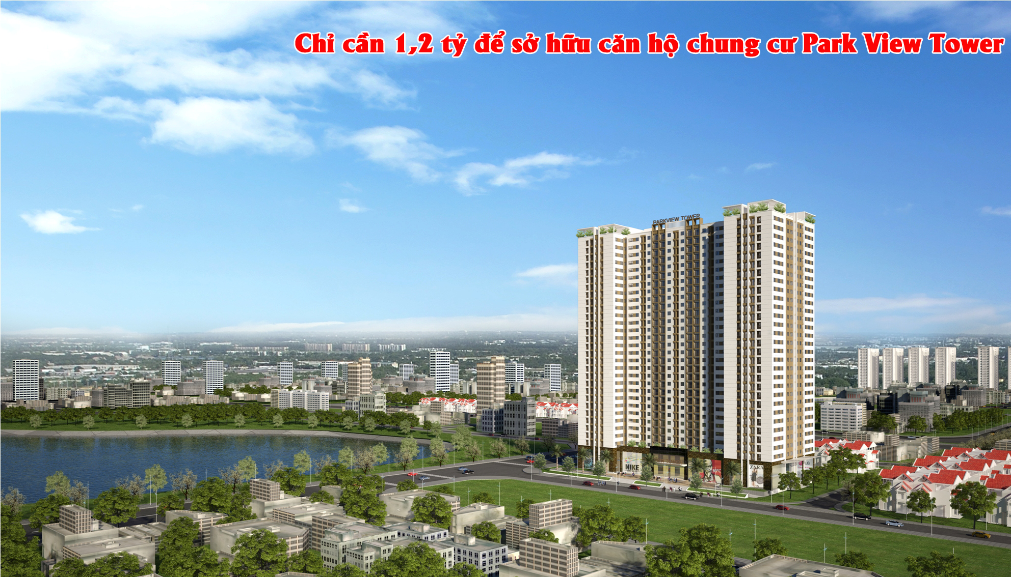 Bán chung cư Đồng Phát Park View Hoàng Mai giá chỉ 1,2tỷ/Căn