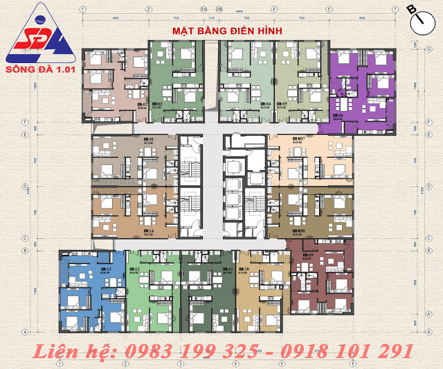 Mặt bằng chung cư eco green tower Mặt bằng chung cư eco green tower