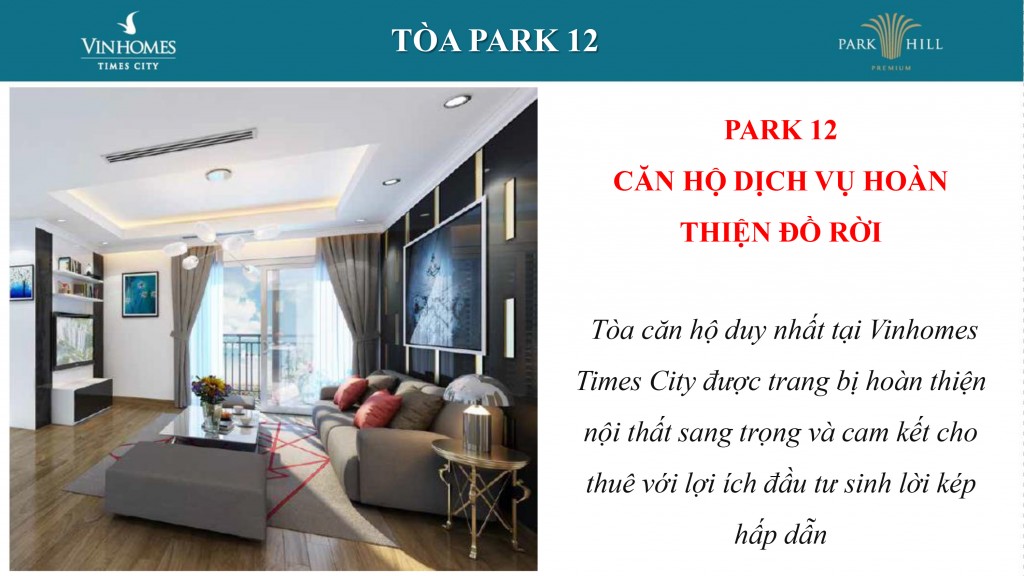 Park 12 - cơ hội đầu tư quý giá cho mọi khách hàng