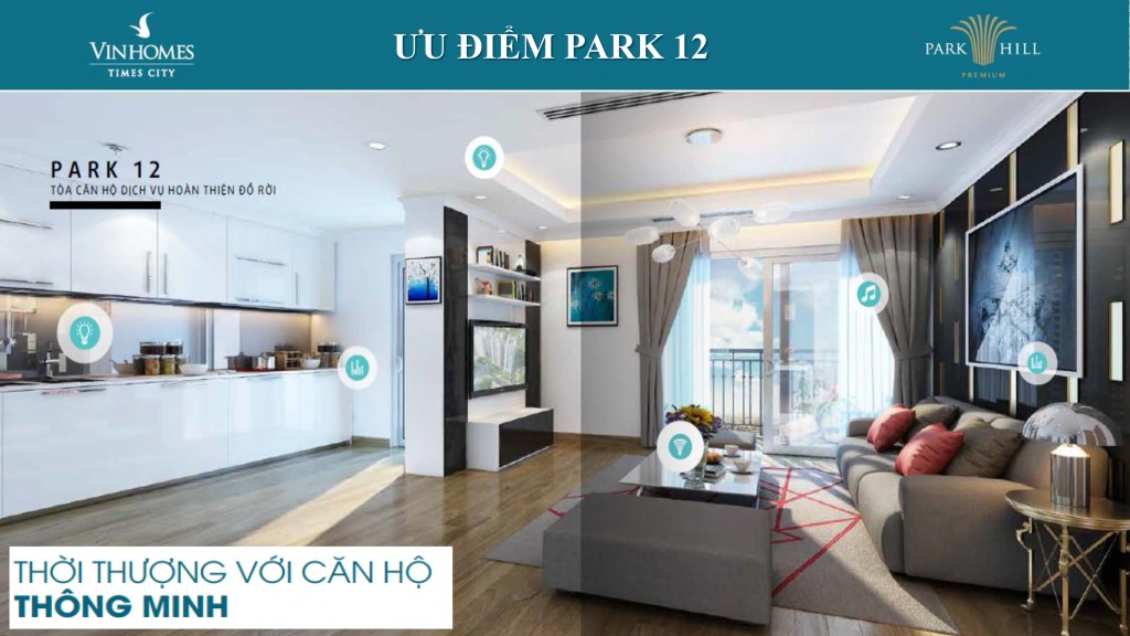 Căn hộ tiện ích vượt trội chuẩn mực khách sạn hạng sang của Park 12
