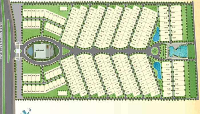 mặt bằng phân lô biệt thự mystery villas cam ranh