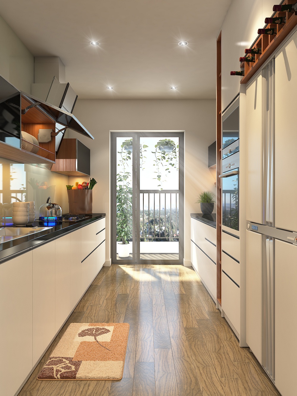 Phòng bếp có ánh sáng trung thực Phòng bếp có ánh sáng trung thực