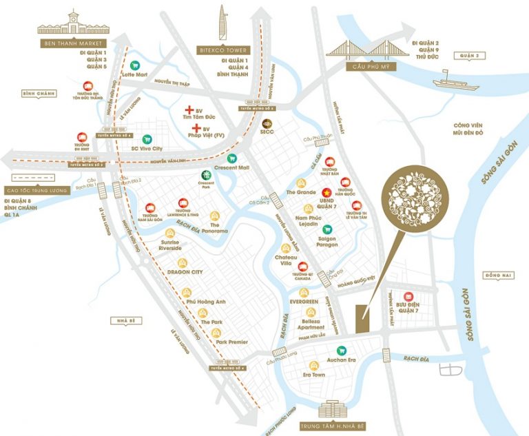 Vị trí dự án căn hộ The Green Star Hưng Lộc Phát