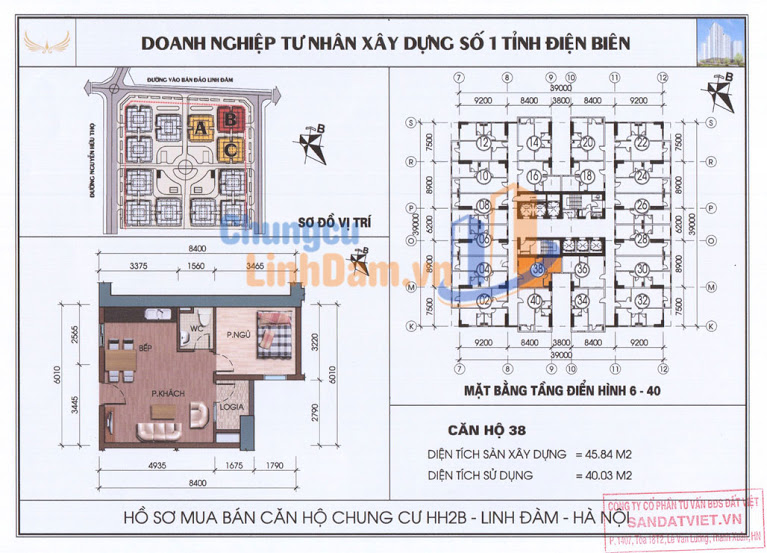 ban nhanh suat ngoai giao 45m2 gia 15tr m2 chung cu hh2b linh dam