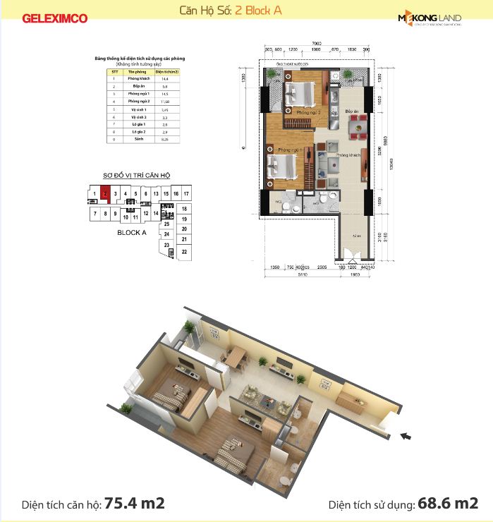 Thiet ke can ho chung cu gemek tower