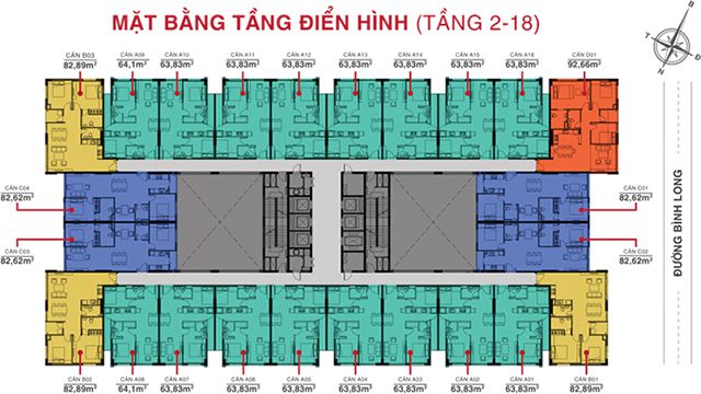 Mặt Bằng Căn Hộ 8X Rainbow
