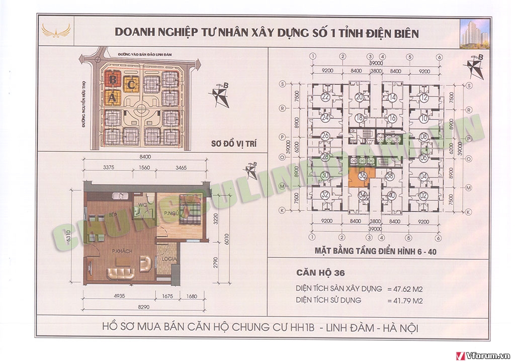 căn-hộ-1-phòng-ngủ-chung-cư-hh1b-linh-đàm