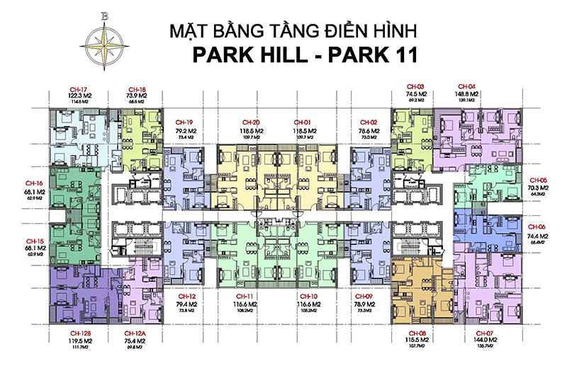 Mặt bằng Park 11