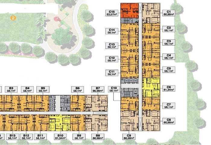 mặt cát căn hộ 9 view 2