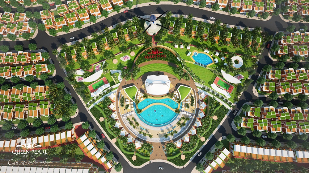 Công viên trung tâm dự án Queen Pearl Mũi Né