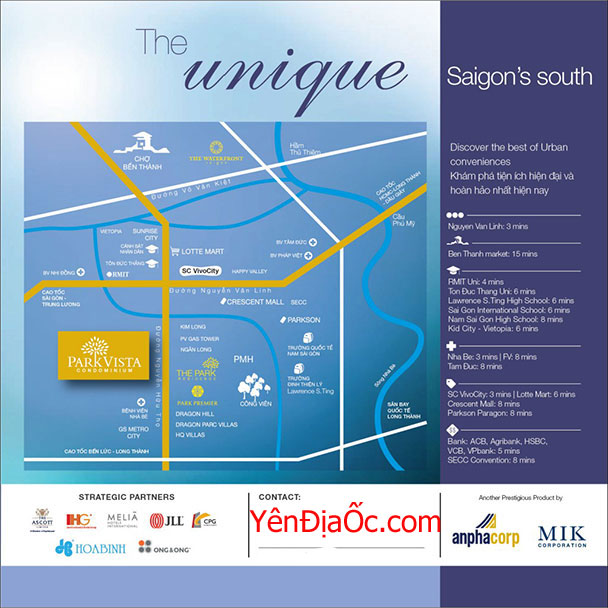 Vị trí căn hộ Park Vista quận 7 giá rẻ