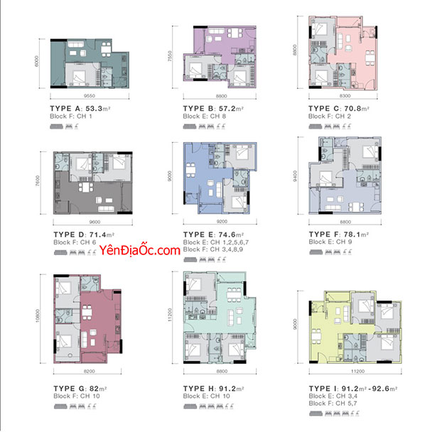 Mặt bằng chi tiết căn hộ park vista quận 7 giá rẻ