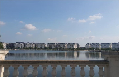 hồ điều hòa tại biệt thự lideco