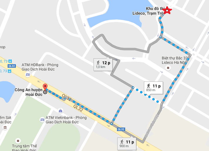vị trí dự án Lideco Bắc 32