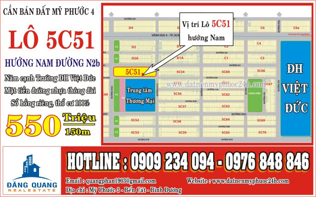 ban dat my phuoc 4 lo 5c51 mat tien duong n2b gia sieu dau tu chi 550tr 150m2