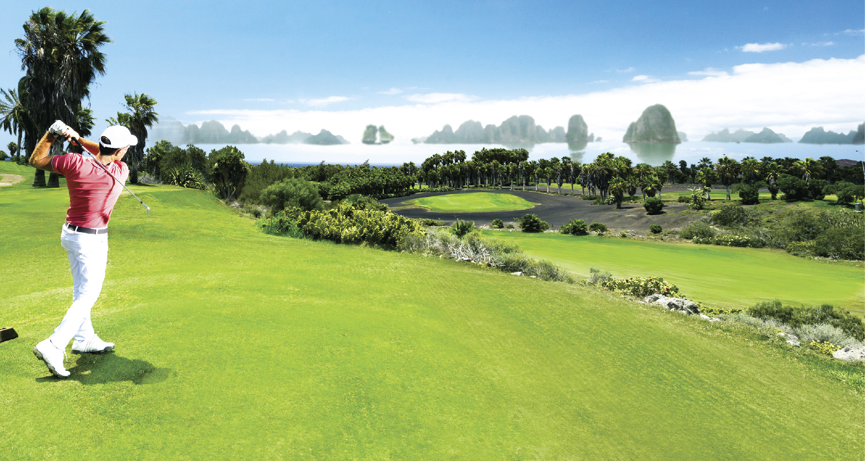 Phối cảnh sân Gol157 ha.