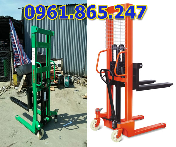 xe nâng tay cao 1 tấn có phanh giá rẻ