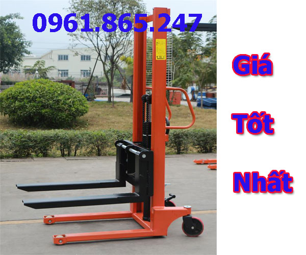 xe nâng tay cao 1 tấn có phanh chính hãng