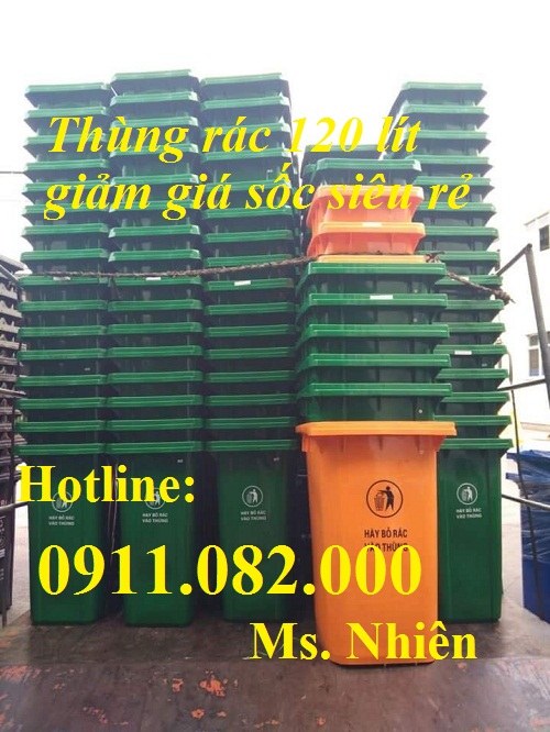 thung rac 120 lit gia re thung rac y te chat luong gia si