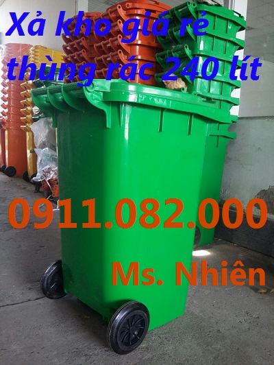 giam gia cac loai thung rac cong cong so luong gia re 120l 240l