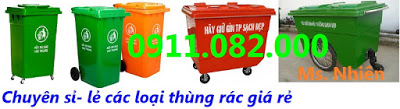 ban si le thung rac 120 lit 240 lit nhua hdpe composite gia re