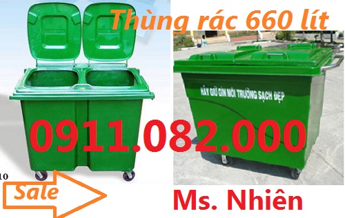 ban si le thung rac 120 lit 240 lit nhua hdpe composite gia re