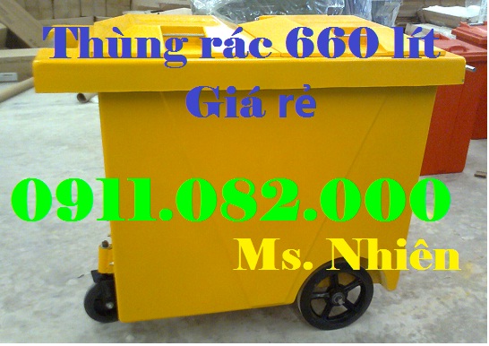 nha ban si thung rac gia re thung rac 120l 240l 660l mau xanh