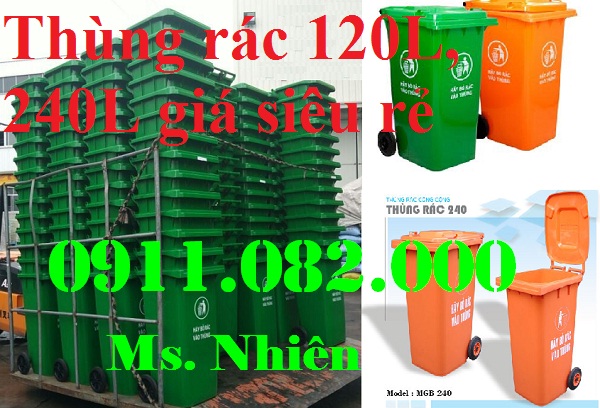 thung rac 120 lit chi co 490k gia re uu dai thung rac 240 lit gia thap