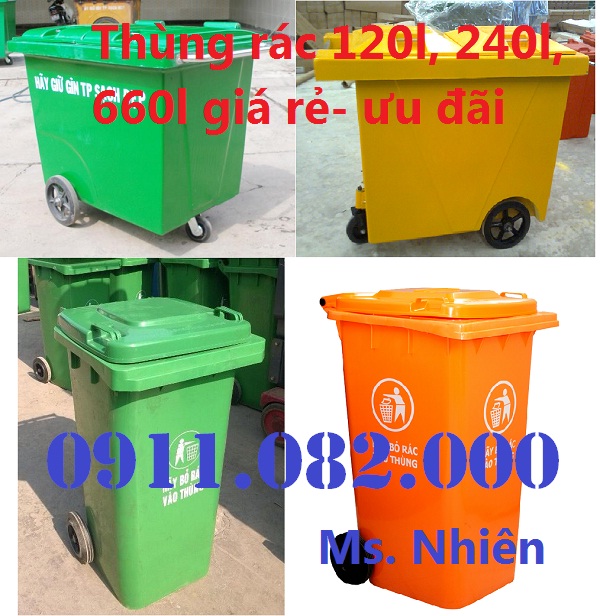 thung rac 120 lit chi co 490k gia re uu dai thung rac 240 lit gia thap