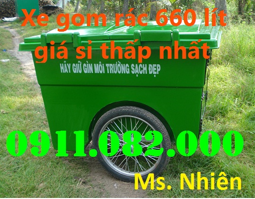 ban thung rac nhua 120 lit gia re xanh cam vang nap kin nhua hdpe