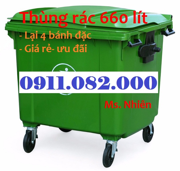 thung rac 120 lit 240 lit 660 lit gia re tphcm thung rac gia si 0911082000