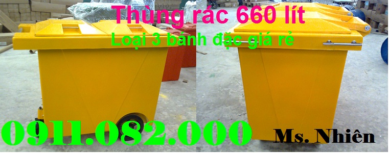 thung rac 120 lit 240 lit 660 lit gia re tphcm thung rac gia si 0911082000