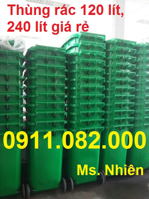 dai ly cung cap thung rac cong nghiep thung rac 120 lit 240 lit 660 lit gia re