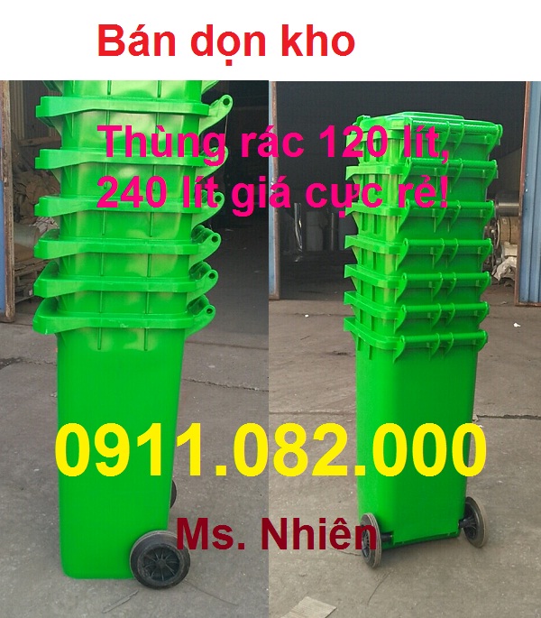ban thung rac 240 lit gia re thung rac cong cong gia thap