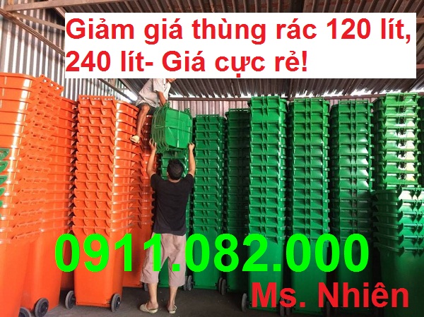 chuyen ban thung rac gia si le thung rac 120 lit 240 lit 660 lit gia re can tho