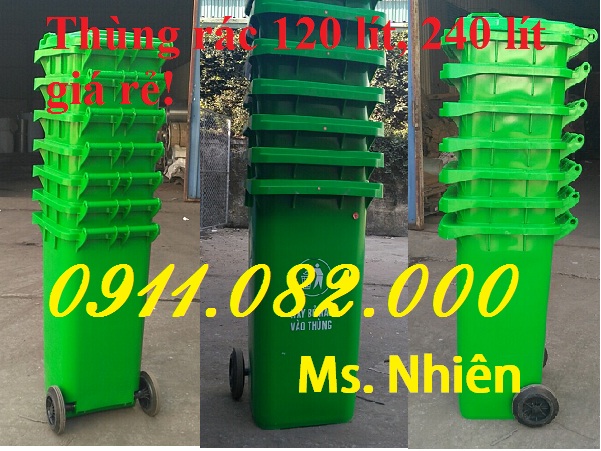 chuyen ban thung rac gia si le thung rac 120 lit 240 lit 660 lit gia re can tho