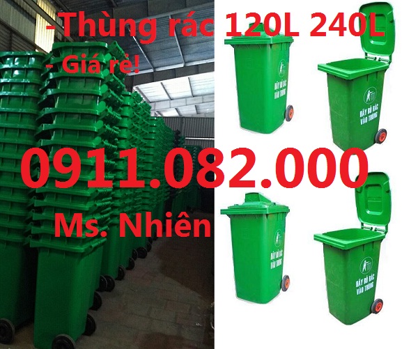 ban thung rac 120 lit gia re vinh long thung rac 240 lit gia si
