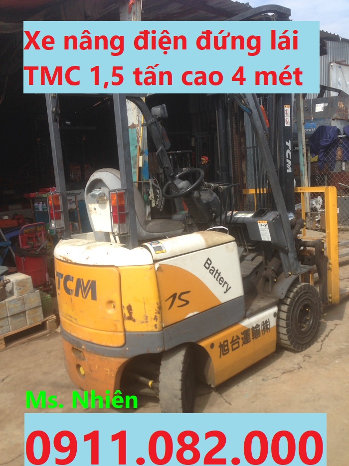 phan phoi xe nang dien tmc komatsu sumitomo 15 tan cao 4 met gia re