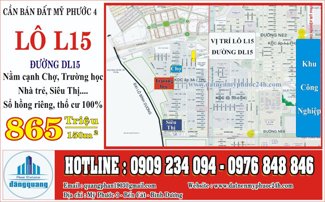 ban lo l15 huong tay my phuoc 3 binh duong chinh chu gia sieu loi nhuan